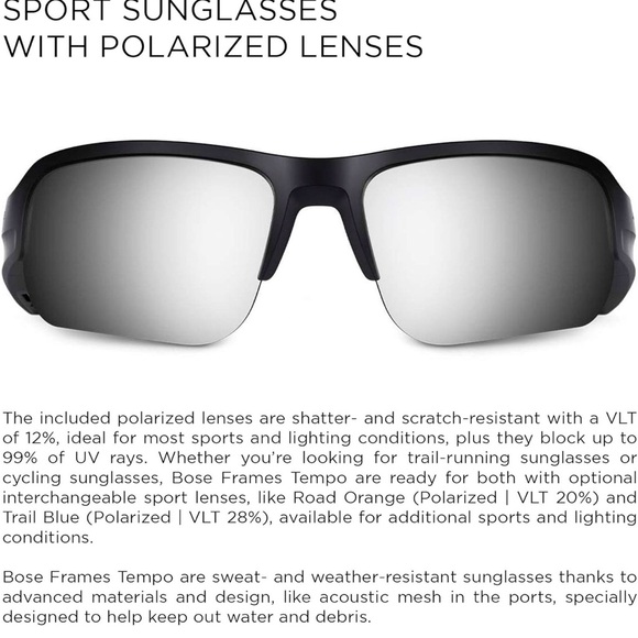 BOSE TEMPO STYLE AUDIO SUNGLASSES - Picture 4 of 11